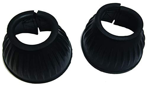 ARBO-INOX® - Springglocken - Gummi - schwarz - Klettverschluss -1 Paar (XL)