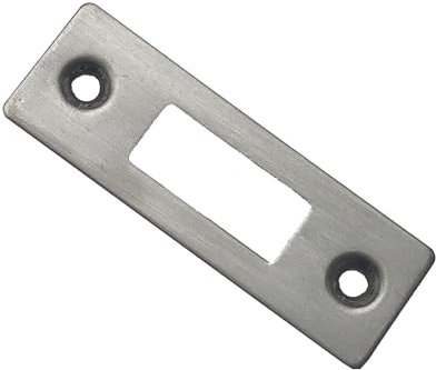 Face Plates for Doors Tubular and Mortice Latch Premium UK (Satin Stainless Steel)
