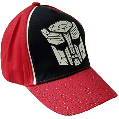 Transformers Basecape, Kappy, Kappe, Schirmmütze für Kinder, Jungen, mit Transformers Logo (Rot, 54)