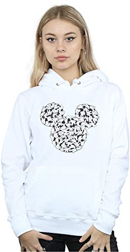 Disney Women's Mickey Mouse Head of Hands Hoodie