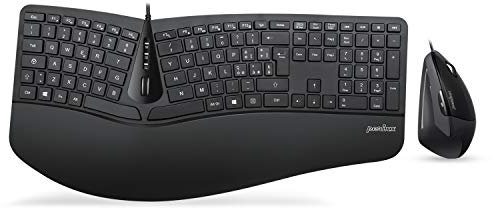 Perixx Periduo, Set, ergonomische Tastatur mit vertikaler Maus.