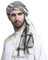 RUIXIA Herren Muslimischen Hijab Kopftuch Caps Turban Schal Arabische Kopfbedeckung Bandana Halstuch Headwrap Schals für Karnevalskostüm