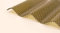 Highlux® Acrylglas-Profilplatte Wellplatte Lichtplatte, 3mm Stark, Sinus 76/18, bronce bronze, Wabe 1045mm x 3000mm