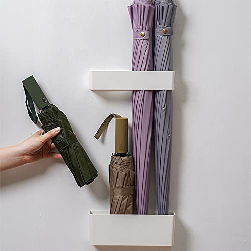 EKDJKK 2pcs Umbrella Stand Holder Umbrella Stand No Punching Required Durable Japanese Style Adjustable Wall Mounted Umbrella Storage Rack for Home Indoor