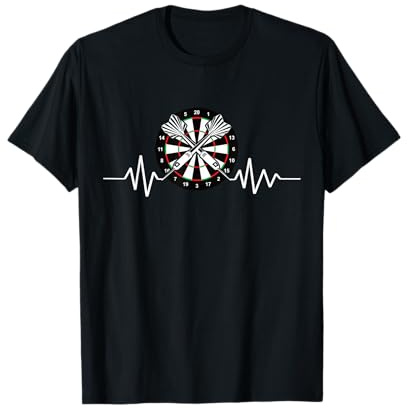 Herzschlag Dartscheibe Darten Dartspiel Trikot Darts Dart T-Shirt