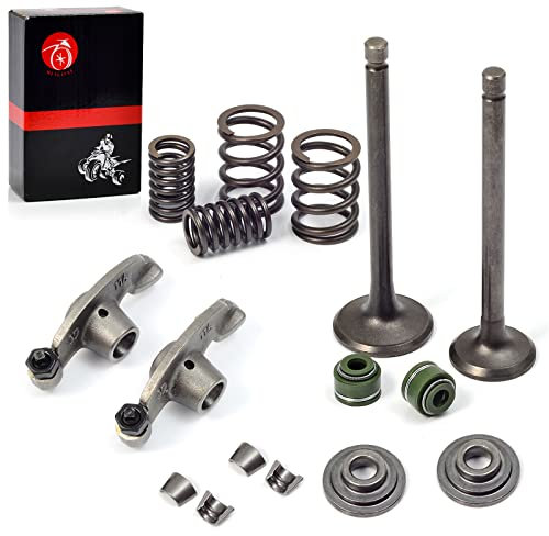 MOTO1988 Rocker Valve Arm and Intake Exhaust Valve Seals Springs Kit For Honda XR 75 80 80R 100 100R CRF 80F 100F XL 100S 75 80S NSF100