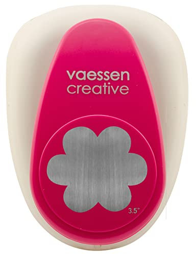 Vaessen Creative Motivstanzer Blume - 8 x 8.7 cm - Stanzer für Bastelpapier, Tonpapier, Scrapbookpapier oder Decoupagepapier
