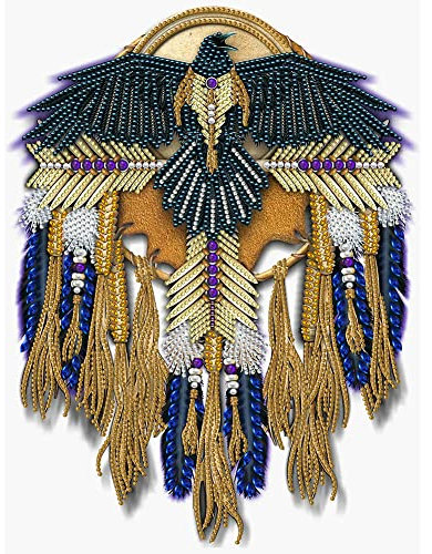 5D DIY Diamond Painting Bilder Eule Traumfänger Set, Teilbohrer Diamant Painting Kinder Bilder Dreamcatcher, Mosaikherstellung Diamantmalerei Dream Catcher Deko (F, 30x40cm)