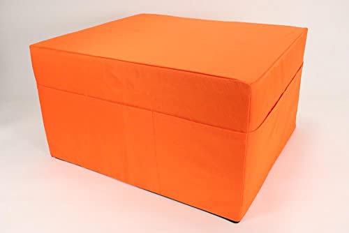 Gigapur Visco Luxus Klappmatratze für Erwachsene mit Housse Orange (11548)