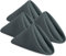 KICHLY Stoffservietten - Packung mit 24 Stück, Wiederverwendbare Stoffservietten, weich und bequem - ideal für Veranstaltungen und den regelmäßigen Gebrauch zu Hause, 100% Polyester (Grau, 43x43cm)