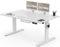 Devoko Scrivania Regolabile in Altezza 140 x 80 cm, Scrivania da Ufficio con Sistemi Anti-Collisione e Funzione di Memoria, Tavolo didattico Ergonomica Elettrica, Bianco