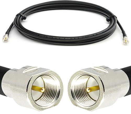 RANGEFUL 5m FME Stecker auf FME Stecker RG58 Koaxialkabel — Verlängerung Low Loss FME antennenkabel 50ohm — für RF Antenne GSM LTE 4G 5G 6G Router