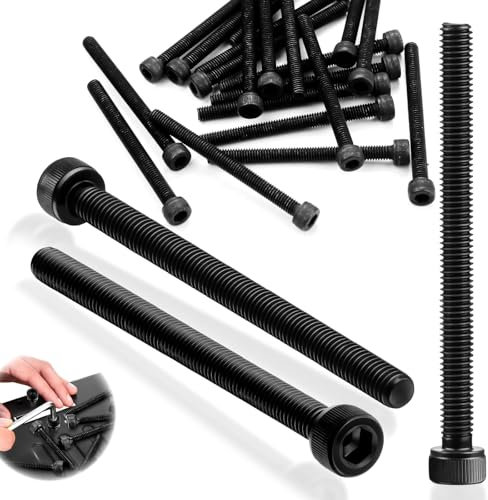 SWTYExt 20 Stück Zylinderkopfschrauben M6x70mm DIN 912 Innensechskantschraube Schwarz Zylinderschrauben mit Innensechskant Vollgewinde Schrauben Kohlenstoffstahl Maschinenschrauben Inbusschrauben