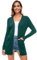 Famrrifuu Gilet Long Femme Elegant Coton à Manches Longues Veste Tricot Léger Ouverte Devant été Cardigan,Vert,S