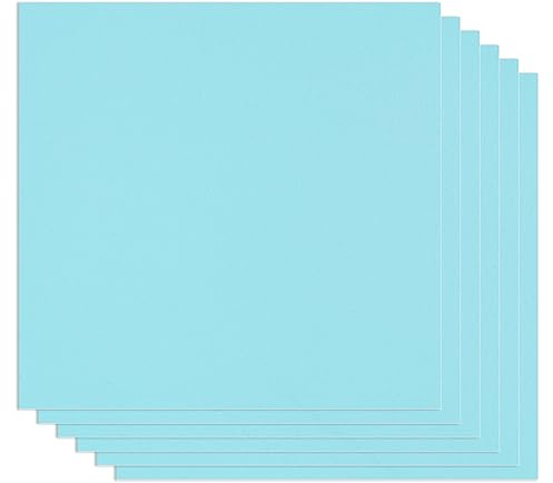 IKIER 6 Stück Blau Sperrholzplatte, Unfertige Holzplatten 30 x 30cm Dichte Faserplatte Ideal für Lasergravur, CNC-Schneiden Laserhandwerk und DIY-Bastelprojekte
