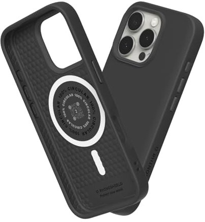 RHINOSHIELD SolidSuit Case Kompatibel mit Magsafe für [iPhone 16 Pro Max] | Stoßabsorbierende Slim Design Schutzhülle mit Premium Matte Finish, Kameratasten-Aussparungs-Design - Schwarz