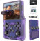 R36S 64GB Handheld Retro Gaming Console, Built-in over 15000+ Classic Games, Linux System with 3.5 HD MIPI IPS Screen,3500mAh Portable Gaming & Entertainment Device (Purple, 64GB)