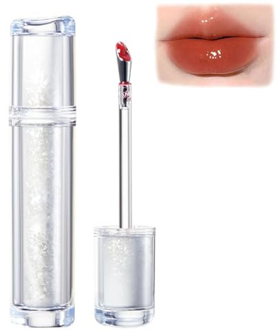 sjfscqr Feuchtigkeitsspendender Jelly-Lipgloss aus Eiswasser, wässeriger Ice Iron-LipglossTransfersicherer, feuchtigkeitsspendender Jelly-Lippenöl-Gloss, feuchtigkeitsspendender, Nicht haftender