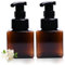 2Pcs Foaming Soap Dispenser, 250ml/8.45oz Refillable Foam Soap Dispenser with Pump, Plastic Hand Soap Dispenser, Pump Bottle Dispenser for Liquid Soap, Shampoo, Body Wash Foam Soap Dispenser