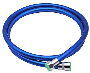 Brauseschlauch, weicher Duschschlauch, 1,5 m, 2 m, Badezimmer-Wasserrohr, bunt, Badewanne, Handbrause, allgemeiner Sanitärschlauch (blau, 1,5 m)