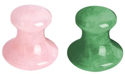 SHERCHPRY 2stücke Edelstein Massage Steine Gesicht Zurück Massieren Werkzeuge Schaben Boards Massagezubehör Gesichtsschabbretter Massagebretter Massagewerkzeuge Massagesteine