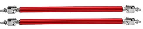 AOWINHIT 1 Paar von 20 cm Aluminiumverstärkungsstange für die Stütze der Vorderen Stoßstange, Leichte Helle Farbe, Einfache Installation, Modifikationsstange (Rot)