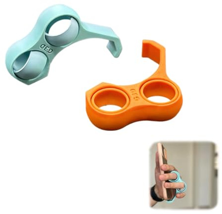 THXFUNAREA 2 Unidades de Sujeta Móvil con Anillo Giratorio, Hand Strap Holder Multifunción, Diseño para Aliviar el Estrés y Mejorar la Sujeción, Perfecto para los Teléfonos