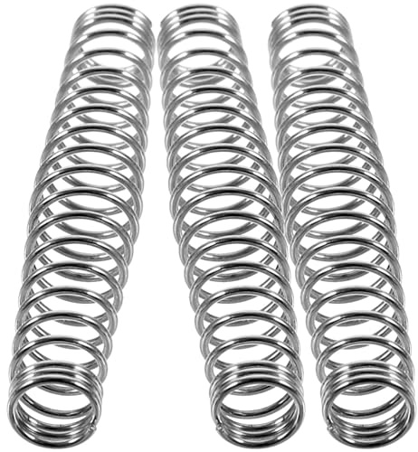 3 Stück Gartenscherenfeder aus Edelstahl, Silber, Robust | Ersatzfedern für Gartenscheren, Garten Ersatzteile für Scheren, Kompakt und Leicht