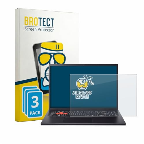 BROTECT Entspiegelungs Schutzglas für Acer Nitro Lite 16 NL16-71G (3 Stück) Schutzfolie Matt [Extrem Kratzfest 9H, Anti-Reflex, Anti-Fingerprint]