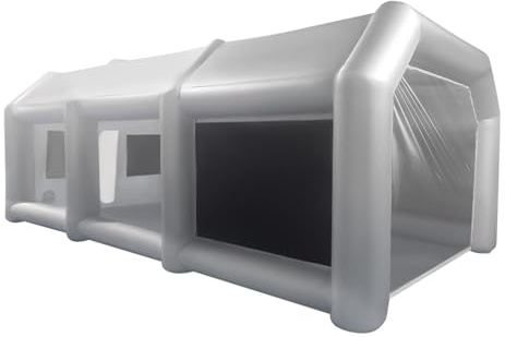 Cabine de peinture gonflable - Tente à air portable - Avec filtre à air - Transparent - Pour voiture, atelier, cabine