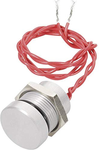 APEM PBAR1AF0000 Piezo-Schalter, 24 V DC/AC, 0,2 A, 1 x Aus/(On) mit Rückruf, IP69K, 1 Stück