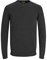 JACK & JONES Herren Basic Knit Crew Neck Pullover - Dark Grau Melange - L