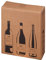 Cajas de cartón plegables para envíos de vino, cantidad: 10 unidades, número de botellas: 3 botellas