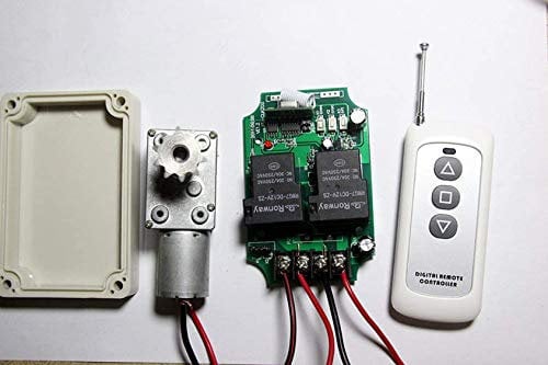 Einaus Universal 12V DC Motor Ansteuerung Funkfernbedienung Hoch Leistung 30A Linearantriebe Linearmotor Vorwärts Rückwärts Funkfernsteuerung PUMPE Seilwinde Türsteuerung Jalousien Vorhänge Rollläden