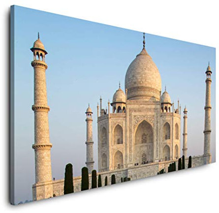 Indien Taj Mahal 120x 60cm Panorama Leinwand Bild XXL Format Wandbilder Wohnzimmer Wohnung Deko Kunstdrucke