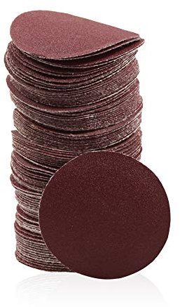 SPEEDWOX 100pc 2 inch Sanding Discs Hook and Loop Sandpaper 180 Grit Sander Disc Sanding for Sanders Drill Grinder Rotary Tools Attachment Woodworking Wood Auto, No Hole