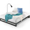 Zinus Trisha Lit 140x190 cm - Hauteur du cadre de lit 18cm - Cadre de lit plateforme en métal avec support de lattes en bois - Noir