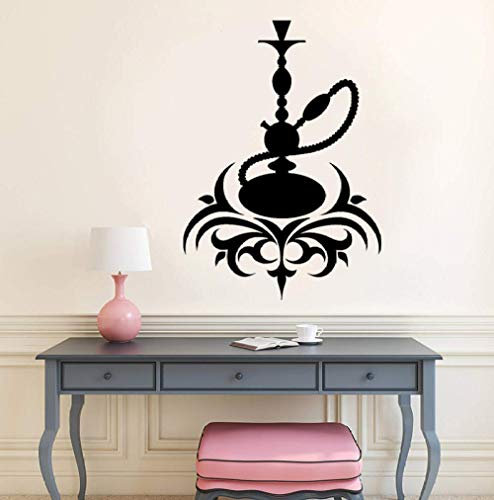 Wall Stickers Hookah Decal Bedroom Culture Smoking Smoke Shisha Wall Sticker Cafe Lounge Bar Wall Decor Decals Mural 30 * 42Cm