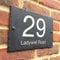 Bespoke Slate House Signs - Handmade Custom Door Number Wall Plaque with Rustic Black Farmhouse Design - Includes Screws & Fixings - Ideal for Home, Office, Gate, Porch - 200x300mm