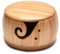Yarn Storage Bowl,Wooden Knitting Bowl with Lid,Wool Storage Organizer, Knitting Crochet Holder (Color 1)