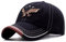 Enwokran Baseball Cap Herren, Unisex Retro Einstellbare Freizeit Mütze Stickerei Trucker Hut Verstellbare Sport Basecap (Schwarz)