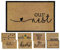 MYPURECORE Coir Door Mat (60x40cm) - Non-Slip & Absorbent, Indoor/Outdoor, Eco-Friendly - Ideal as Front Door, Entrance, Floor, Welcome Mat - Large Size, Dirt Trapper, Washable (OUR NEST)