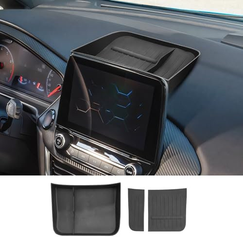 CDEFG Compatible con Ford Fiesta ST MK8 / Puma MK2 / Kuga 3 2017-2023 2024 8 pulgadas SYNC 3 Consola Central Organizador Caja de Almacenamiento de Panel de Instrumentos Almacenamiento de Coche Center