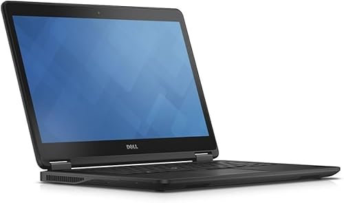 Dell Latitude E7450 Laptop (14 Zoll, 1366 x 768 HD, Core i5-5300U, 128 GB SSD-Festplatte, 16 GB RAM, 2 Kerne bei 2,9 GHz, Win 10 Home, Renewed) Schwarz