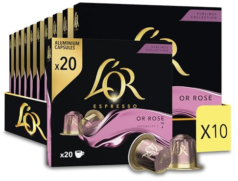 L'OR Espresso Or Rose 20 caps x10 (200 caps)