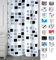 Ridder 140320 Duschvorhang Textil ca. 180 x 200 cm, Stones