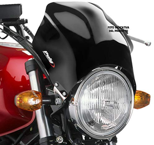 Puig 4113N Short Windscreens for Round Headlights specific design, Black