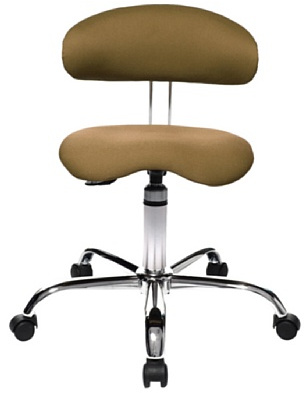 TOPSTAR Brodrehstuhl Sitness 40, braun, Bezug: 100% Polyester, one Size