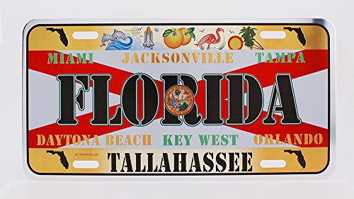 Dimension US-Nummernschild 9 für Deko-Zwecke, Design: Alabama, Florida