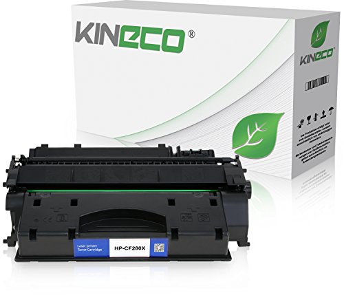 Kineco Toner kompatibel mit HP CF280X Laserjet Pro 400 M401dn, M401dw, MFP M425dn, M425dw - Schwarz 6.900 Seiten